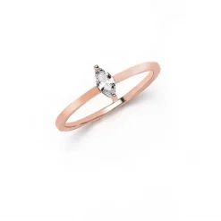 Schmuckladen Ring mit Zirkonia - 925 Sterlingsilber^ Vergoldete Ringe|Silberringe