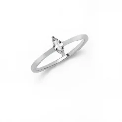 Schmuckladen Ring mit Zirkonia - 925 Sterlingsilber^ Vergoldete Ringe|Silberringe