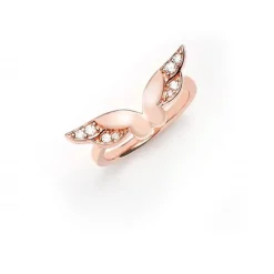 Schmuckladen Ring Schmetterling mit Zirkonia - 925 Sterlingsilber^ Vergoldete Ringe|Schmuck