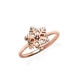Schmuckladen Ring Schneeflocke - 925 Sterlingsilber^ Vergoldete Ringe|Schmuck
