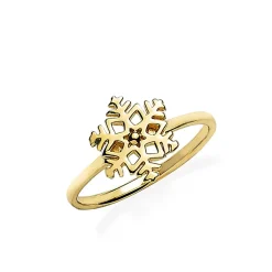Schmuckladen Ring Schneeflocke - 925 Sterlingsilber^ Vergoldete Ringe|Schmuck