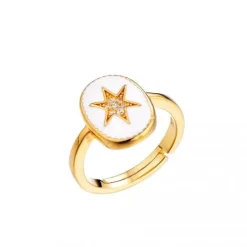 Schmuckladen Ring Sparkling Star - 925 Sterlingsilber^ Vergoldete Ringe|Schmuck