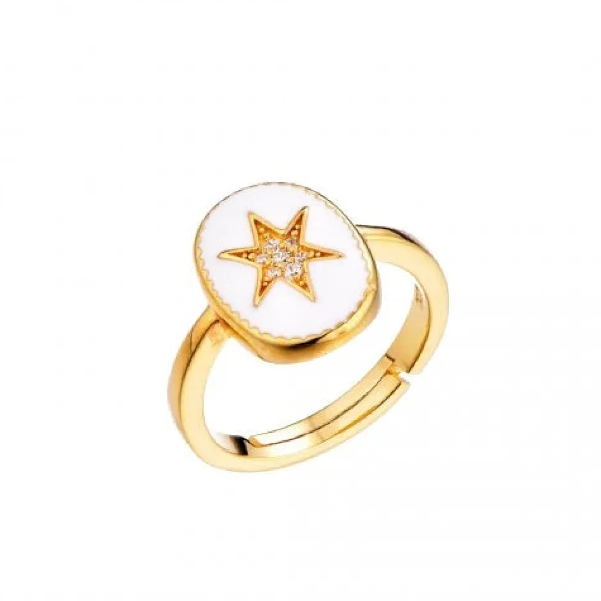 Schmuckladen Ring Sparkling Star - 925 Sterlingsilber^ Vergoldete Ringe|Schmuck