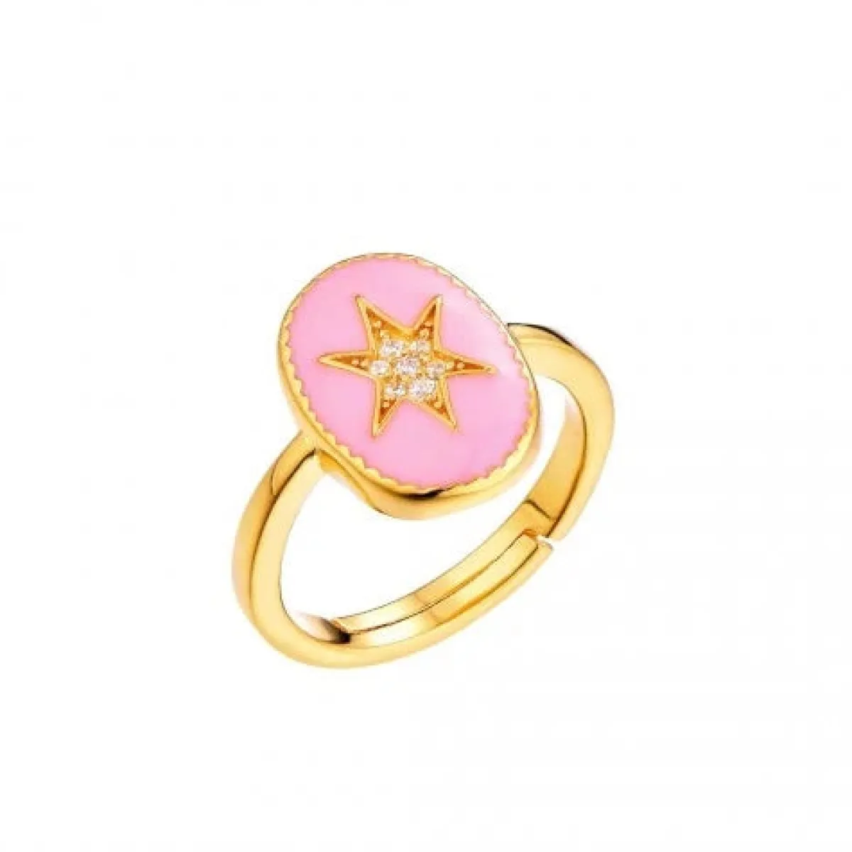 Schmuckladen Ring Sparkling Star - 925 Sterlingsilber^ Vergoldete Ringe|Schmuck