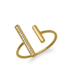 Schmuckladen Ring stabförmige Elemente^ Vergoldete Ringe|Schmuck