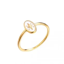 Schmuckladen Ring Star Compass - 925 Sterlingsilber^ Vergoldete Ringe|Schmuck