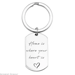 Schmuckladen Schlüsselanhänger Dog Tag - auch mit Gravur^ Schmuck Mit Abdrücken|Schmuck