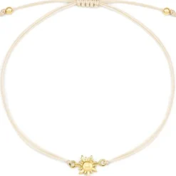 Schmuckladen Sonnen-Armband Sunny - 925 Sterlingsilber^ Muttertag|Stoffarmbänder