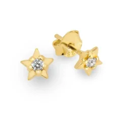 Schmuckladen Stern-Ohrringe Starlight mit Zirkonia - 925 Sterlingsilber^ Ohrstecker|Schmuck