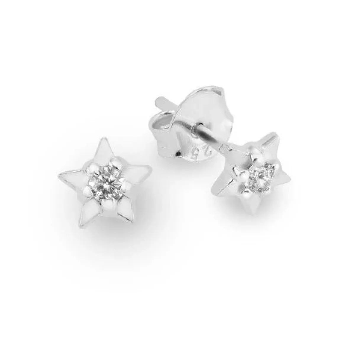Schmuckladen Stern-Ohrringe Starlight mit Zirkonia - 925 Sterlingsilber^ Ohrstecker|Schmuck