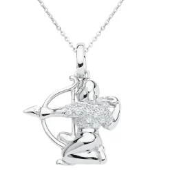 Schmuckladen Sternzeichen-Kette Symbol | 925 Sterlingsilber mit Zirkonia^ Sternzeichen-ketten|Schmuck
