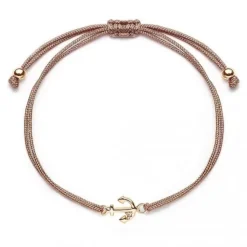 Schmuckladen Stoffarmband Anker - 925 Sterlingsilber^ Valentinstag|Stoffarmbänder