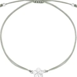 Schmuckladen Stoffarmband Blume - 925 Sterlingsilber^ Valentinstag|Stoffarmbänder