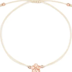 Schmuckladen Stoffarmband Blume - 925 Sterlingsilber^ Valentinstag|Stoffarmbänder
