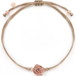 Schmuckladen Stoffarmband Desert Rose - 925 Sterlingsilber^ Stoffarmbänder|Schmuck