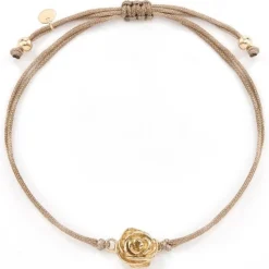 Schmuckladen Stoffarmband Desert Rose - 925 Sterlingsilber^ Stoffarmbänder|Schmuck