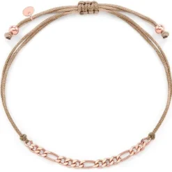 Schmuckladen Stoffarmband Figaro - 925 Sterlingsilber^ Stoffarmbänder|Schmuck