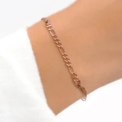 Schmuckladen Stoffarmband Figaro - 925 Sterlingsilber^ Stoffarmbänder|Schmuck
