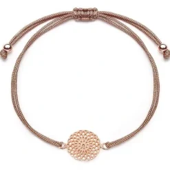 Schmuckladen Stoffarmband Floral Love - 925 Sterlingsilber^ Stoffarmbänder|Schmuck