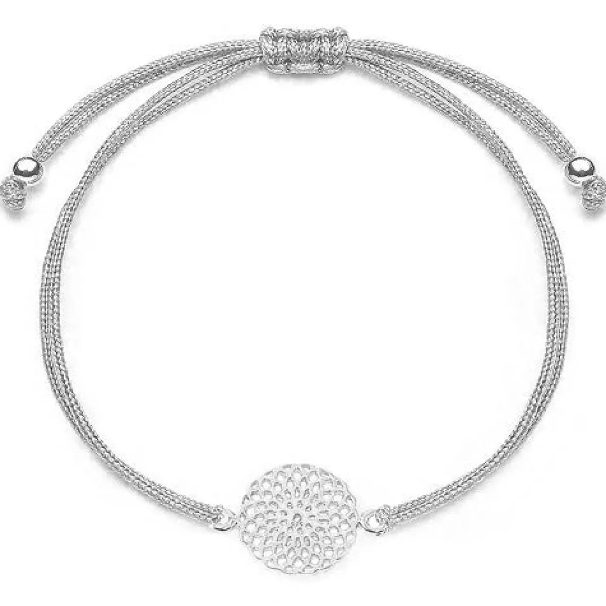 Schmuckladen Stoffarmband Floral Love - 925 Sterlingsilber^ Stoffarmbänder|Schmuck