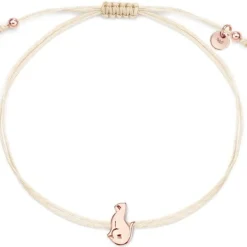 Schmuckladen Stoffarmband Katze - 925 Sterlingsilber^ Stoffarmbänder|Schmuck