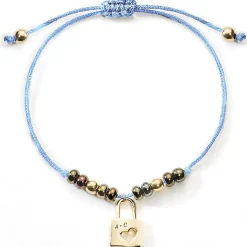 Schmuckladen Stoff-Armband Liebesschloss mit Gravur | silber oder^ Edelstahl Armbänder|Stoffarmbänder