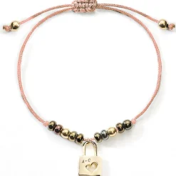Schmuckladen Stoff-Armband Liebesschloss mit Gravur | silber oder^ Edelstahl Armbänder|Stoffarmbänder