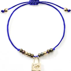 Schmuckladen Stoff-Armband Liebesschloss mit Gravur | silber oder^ Edelstahl Armbänder|Stoffarmbänder