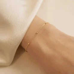 Schmuckladen Stoffarmband Little Shine - 925 Sterlingsilber^ Stoffarmbänder|Schmuck