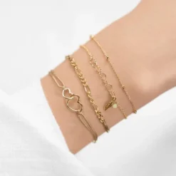 Schmuckladen Stoffarmband Little Shine - 925 Sterlingsilber^ Stoffarmbänder|Schmuck