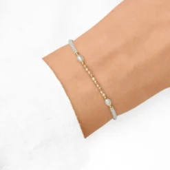 Schmuckladen Stoffarmband Lively - 925 Sterlingsilber^ Stoffarmbänder|Schmuck