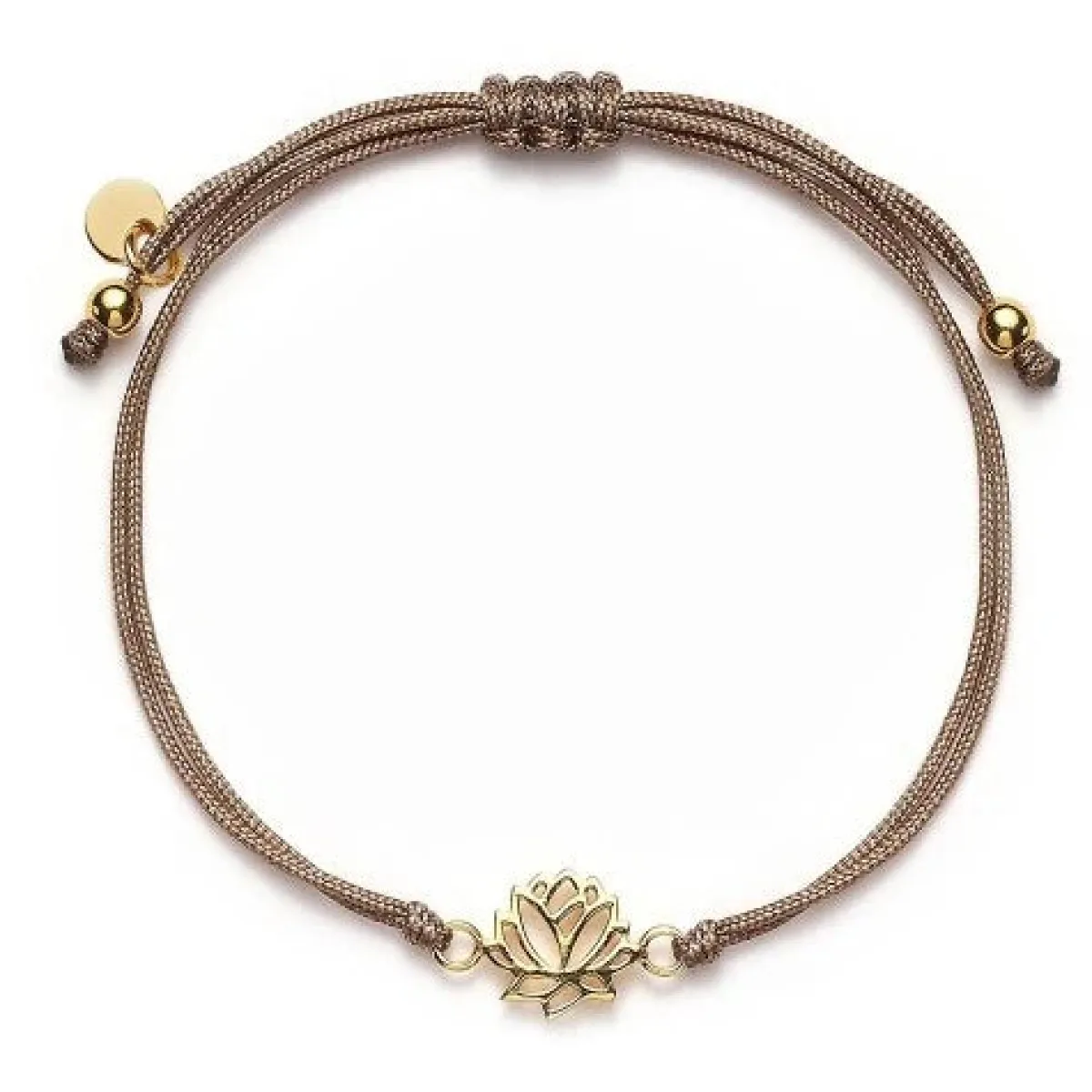 Schmuckladen Stoffarmband Lotus - 925 Sterlingsilber^ Stoffarmbänder|Schmuck