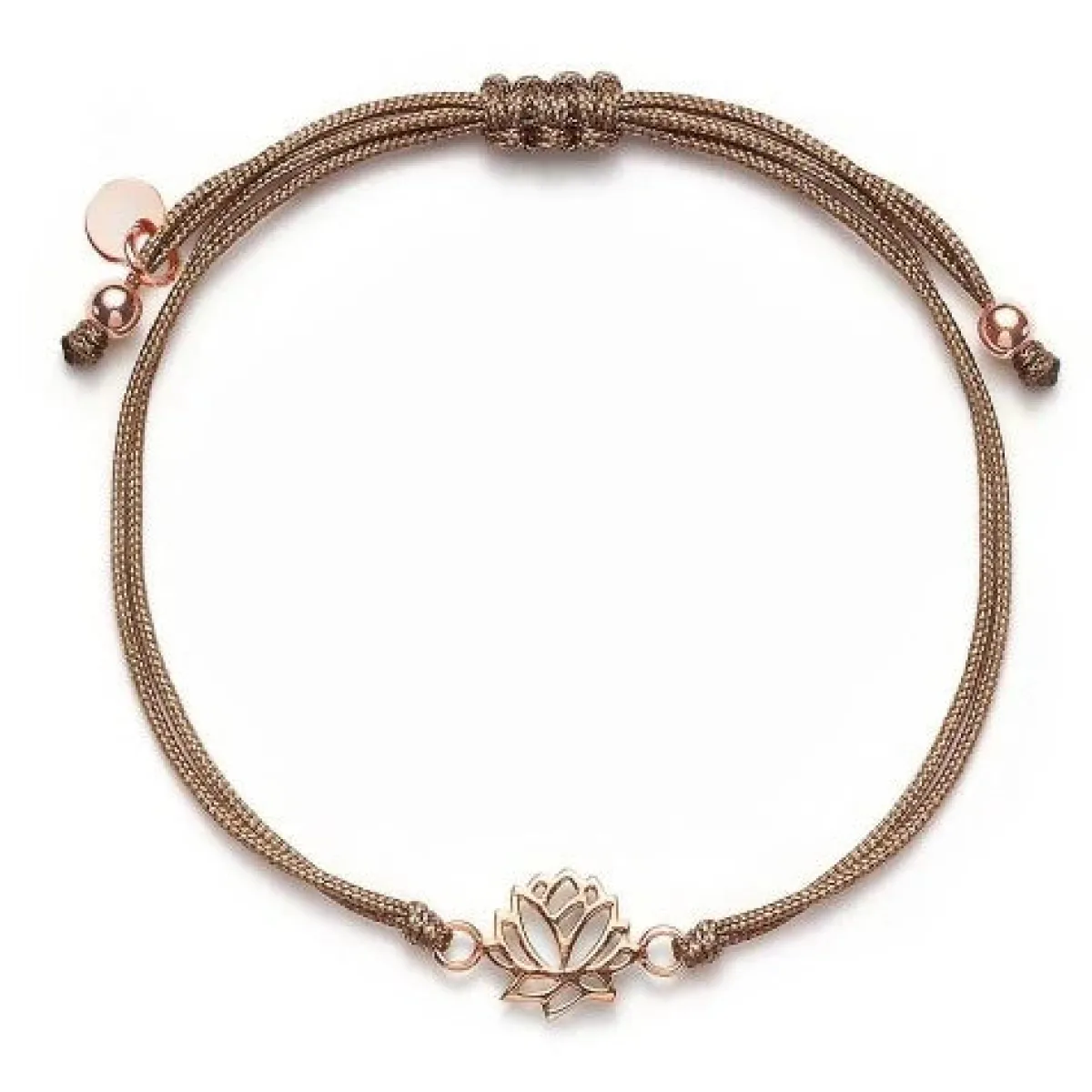 Schmuckladen Stoffarmband Lotus - 925 Sterlingsilber^ Stoffarmbänder|Schmuck