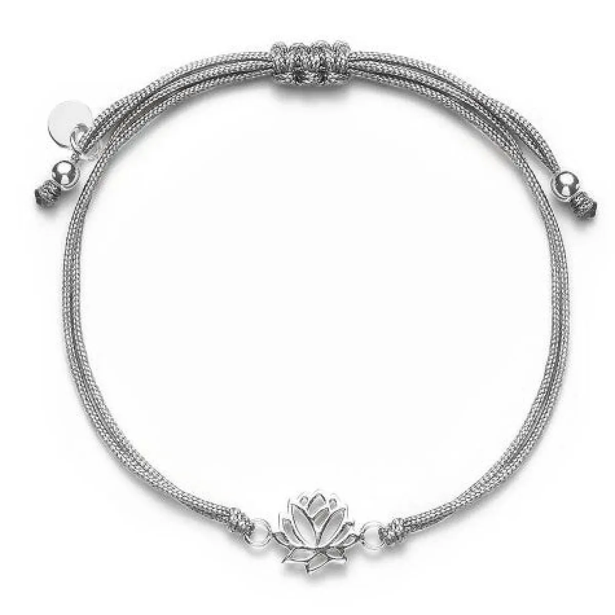 Schmuckladen Stoffarmband Lotus - 925 Sterlingsilber^ Stoffarmbänder|Schmuck