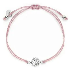 Schmuckladen Stoffarmband Lotus - 925 Sterlingsilber^ Stoffarmbänder|Schmuck