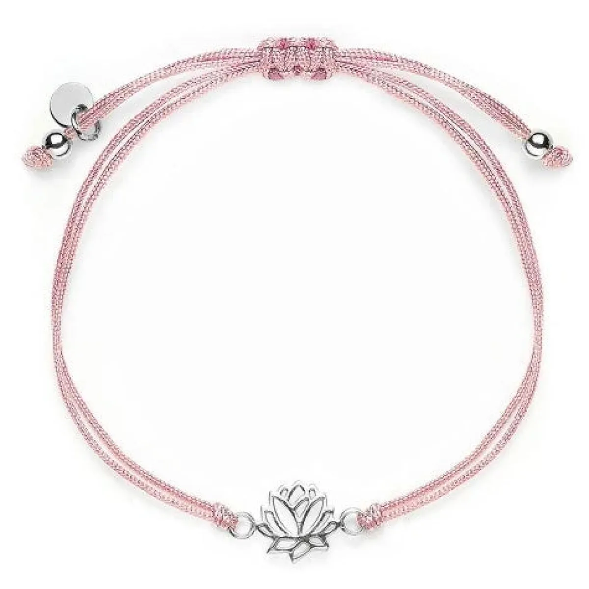 Schmuckladen Stoffarmband Lotus - 925 Sterlingsilber^ Stoffarmbänder|Schmuck