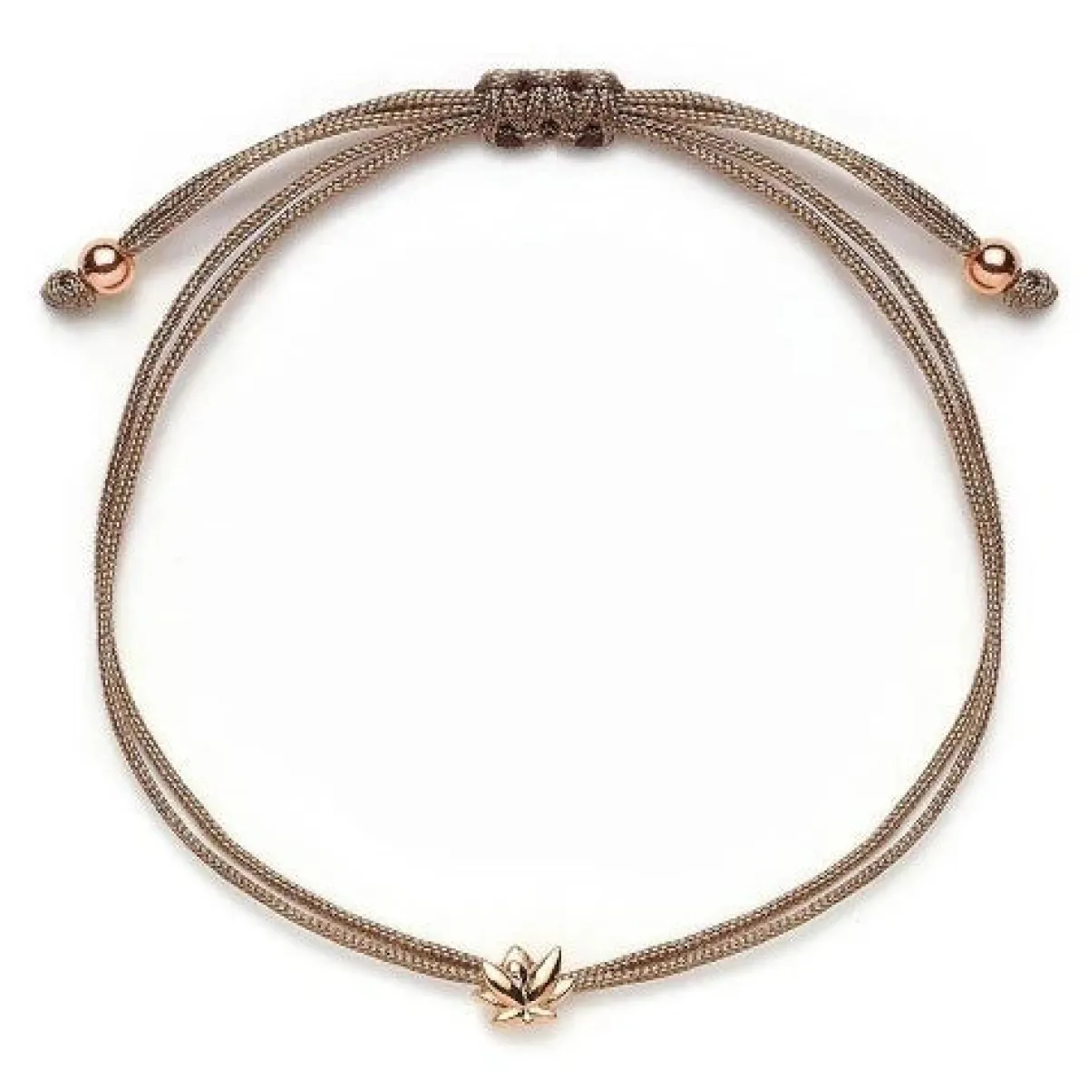 Schmuckladen Stoffarmband Lotusblüte - 925 Sterlingsilber^ Stoffarmbänder|Schmuck