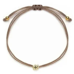 Schmuckladen Stoffarmband Lotusblüte - 925 Sterlingsilber^ Stoffarmbänder|Schmuck