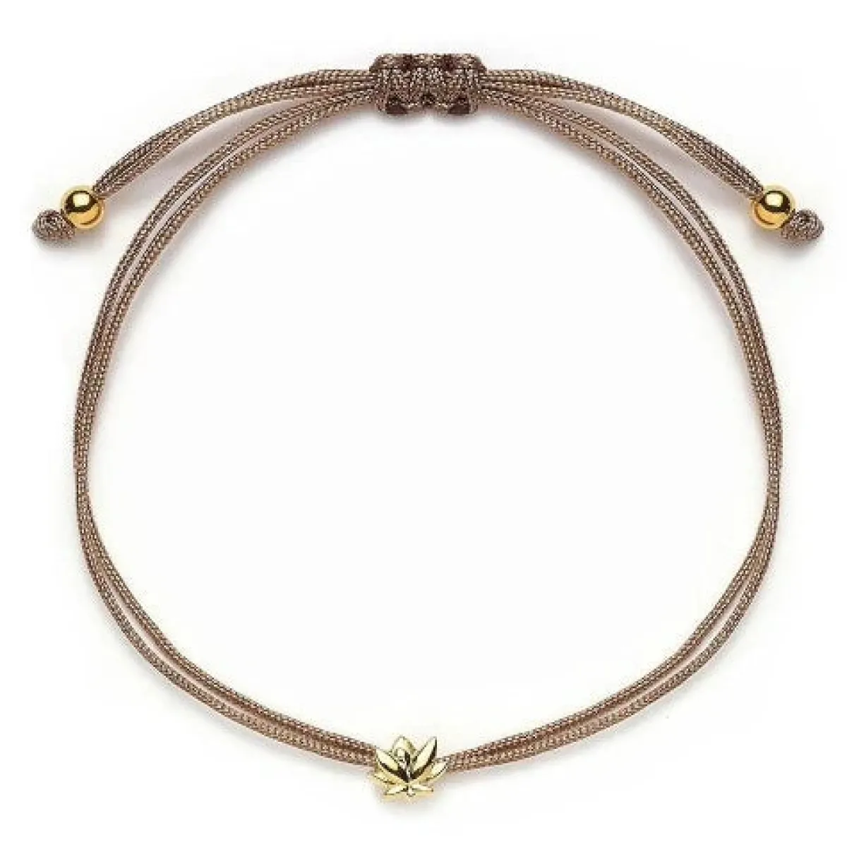 Schmuckladen Stoffarmband Lotusblüte - 925 Sterlingsilber^ Stoffarmbänder|Schmuck