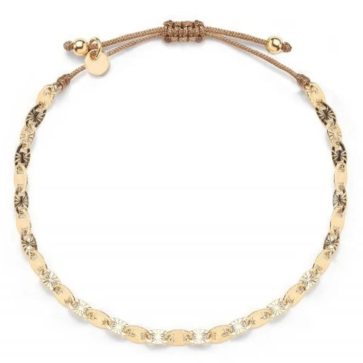 Schmuckladen Stoffarmband mit Plättchen by Ernestine Palmert^ Stoffarmbänder|Schmuck