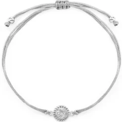 Schmuckladen Stoffarmband Night Sky mit Zirkonia - 925 Sterlingsilber^ Stoffarmbänder|Schmuck