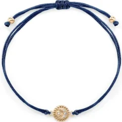 Schmuckladen Stoffarmband Night Sky mit Zirkonia - 925 Sterlingsilber^ Stoffarmbänder|Schmuck