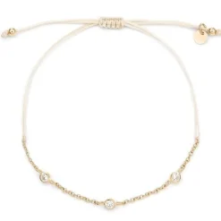 Schmuckladen Stoffarmband Trilogy - 925 Sterlingsilber^ Stoffarmbänder|Schmuck