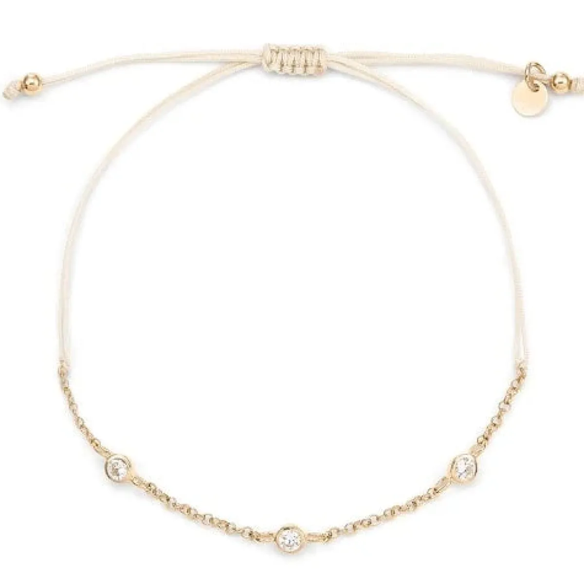 Schmuckladen Stoffarmband Trilogy - 925 Sterlingsilber^ Stoffarmbänder|Schmuck
