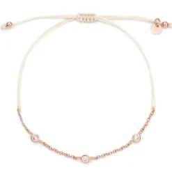 Schmuckladen Stoffarmband Trilogy - 925 Sterlingsilber^ Stoffarmbänder|Schmuck