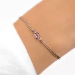 Schmuckladen Stoffarmband Vierblättriges Kleeblatt - 925 Sterlingsilber^ Weihnachten|Schmuck