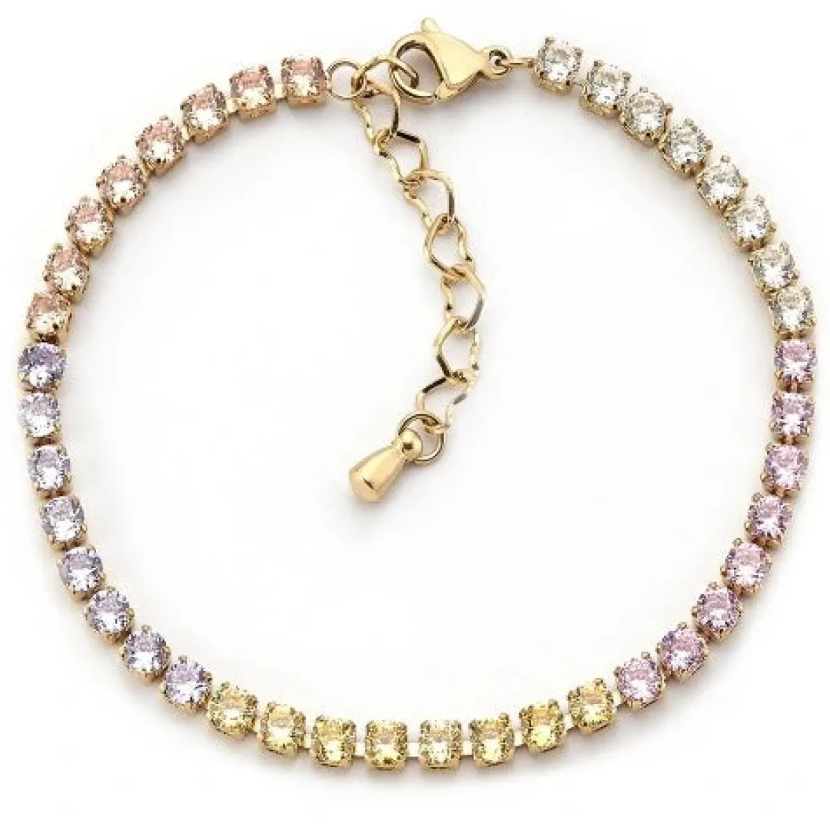 Schmuckladen Tennis-Armband Colorful mit Zirkonia^ Edelstahl Armbänder|Schmuck