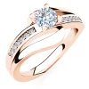 Schmuckladen Verlobungsring "Infinity Elegance" | 925 Sterlingsilber Rosegold vergo^ Goldringe|Verlobungsringe