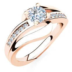 Schmuckladen Verlobungsring "Infinity Elegance" | 925 Sterlingsilber Rosegold vergo^ Goldringe|Verlobungsringe