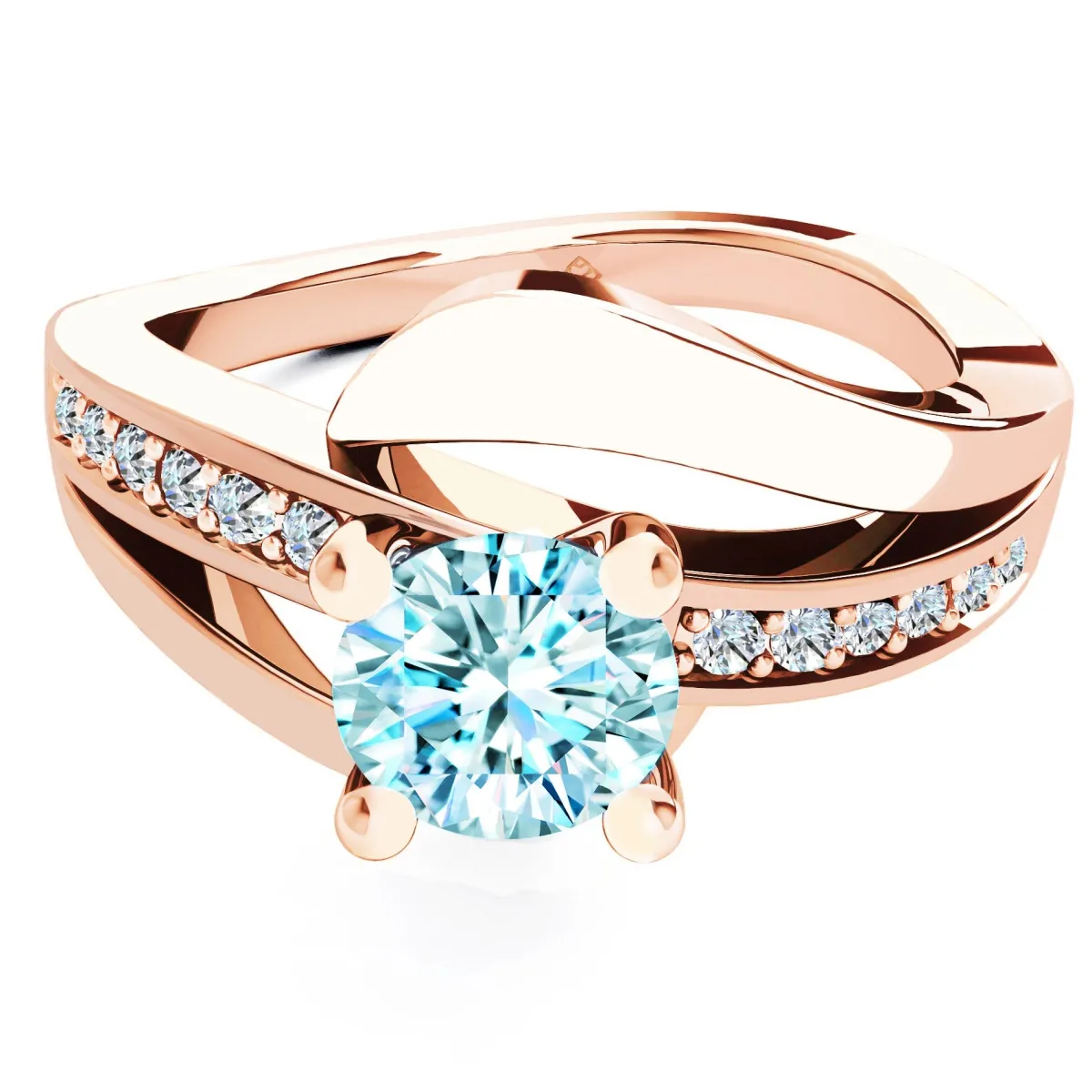 Schmuckladen Verlobungsring "Infinity Elegance" | 925 Sterlingsilber Rosegold vergo^ Goldringe|Verlobungsringe